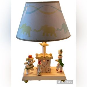 Adorable Vintage Nursery Lamp with Music Box and Nightlight by IRMI Originals